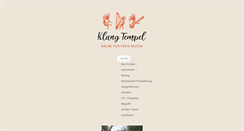 Desktop Screenshot of klang-tempel.de